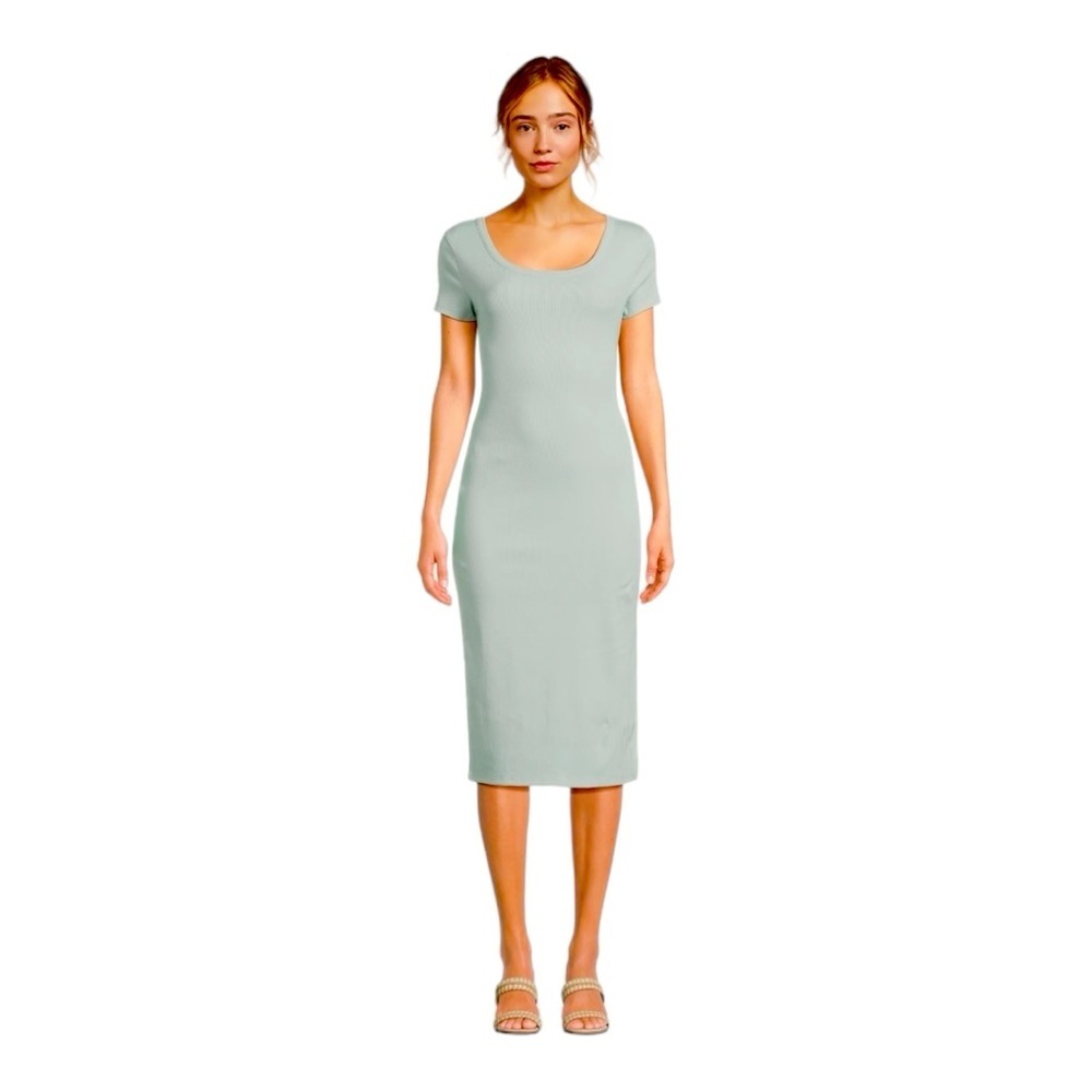 NO BOUNDARIES Jade Delight Midi T-Shirt Dress L NWT
